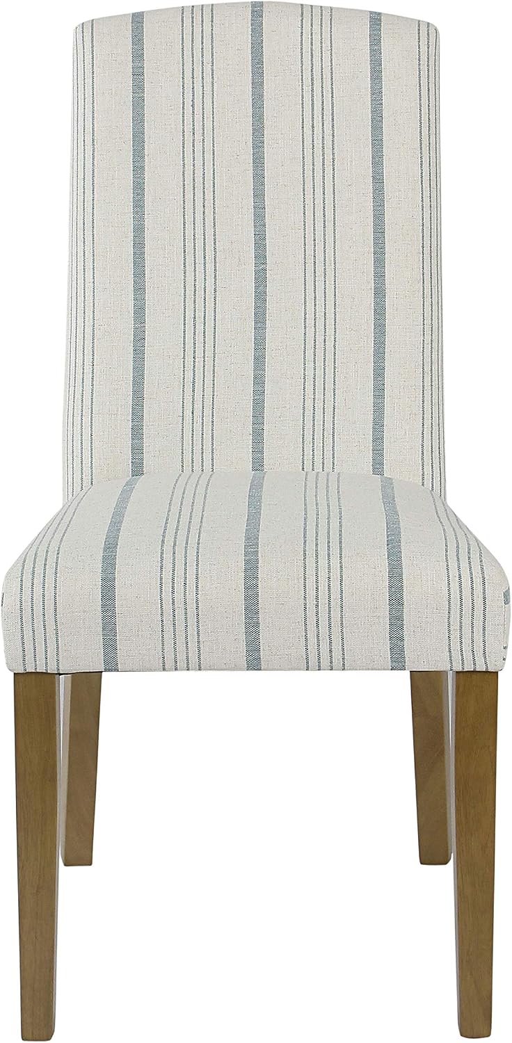 HomePop Classic Parsons Dining Chair - Blue Calypso Stripe (Set of 2)