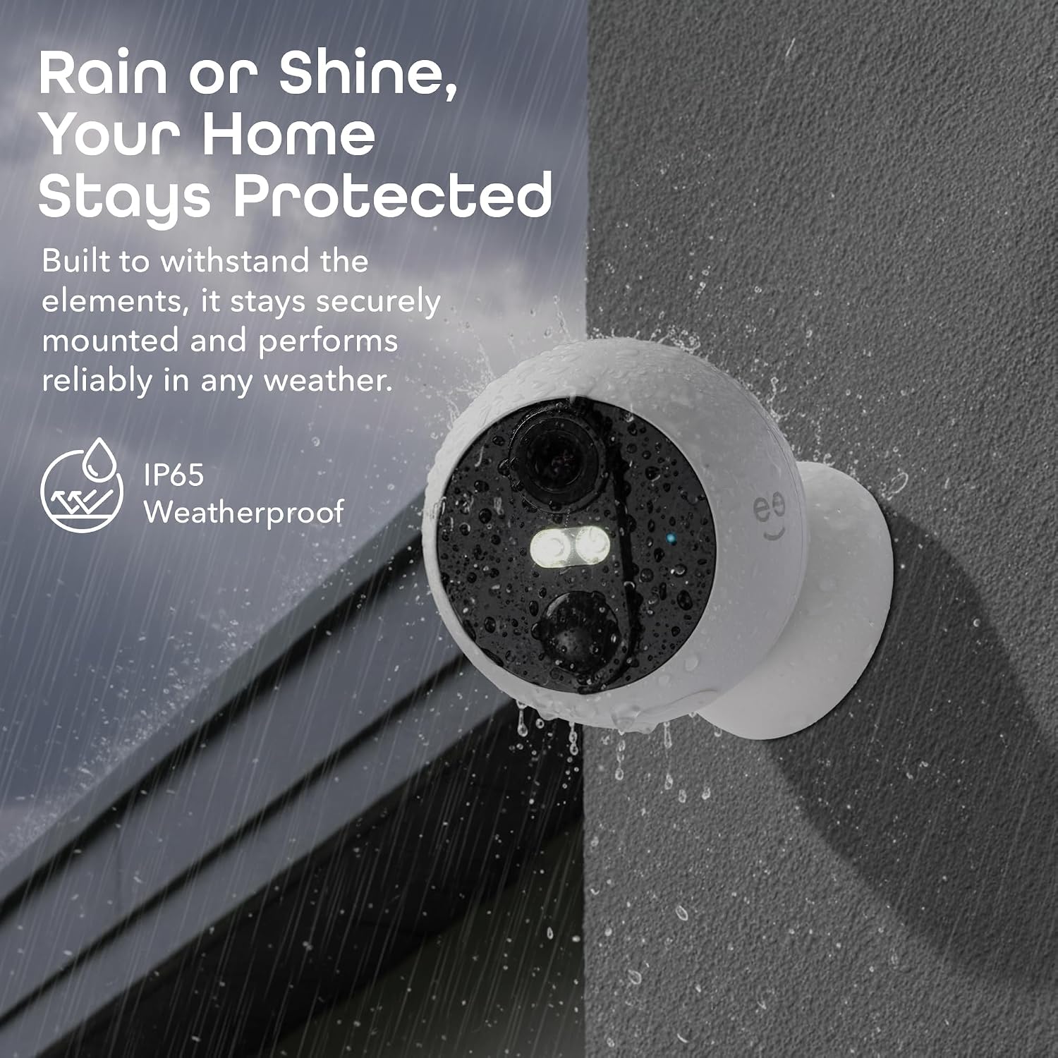 Geeni Perch 3MP Smart Magnetic Battery Camera 2-Pack – 2K HD Outdoor Wireless Security Cameras with Color Night Vision, LED Spotlight, 2-Way Audio, & IP66 Weatherproof
