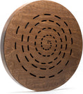 Water-Fall Disc — Wooden Ocean Drum, Swirl, 16' (40 cm) | Long Water Ambience for Sound Bath, Meditation & Yoga | No Bag