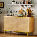 Garvee LED Dresser with Charging Station - Modern 5-Drawer 47' Wide Wooden Chest, Storage Organizer for Bedroom, Nursery, Hallway & Apartments