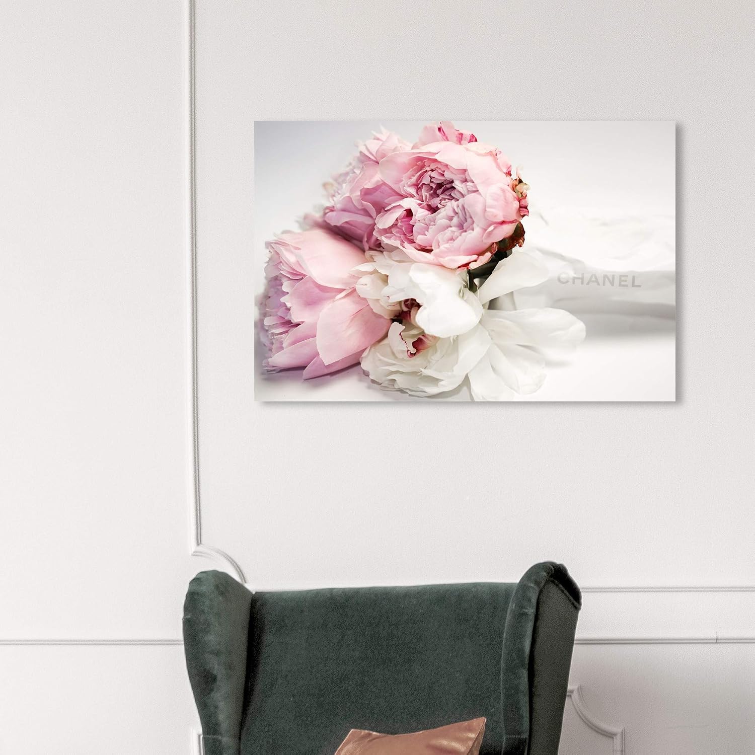 Oliver Gal Peonies and Magnolia Love Canvas Print Wall Art for Living Room, Bedroom, and Bathroom, 36' x 24', Gallery Wrapped
