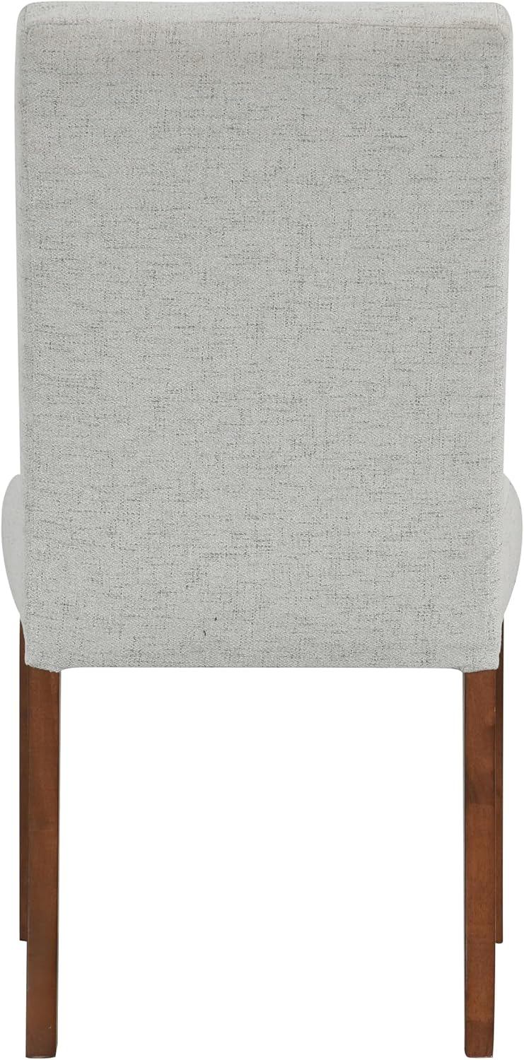 HomePop Button Tufted Fabric Dining Chairs - Slate Gray Woven (Set of 2)