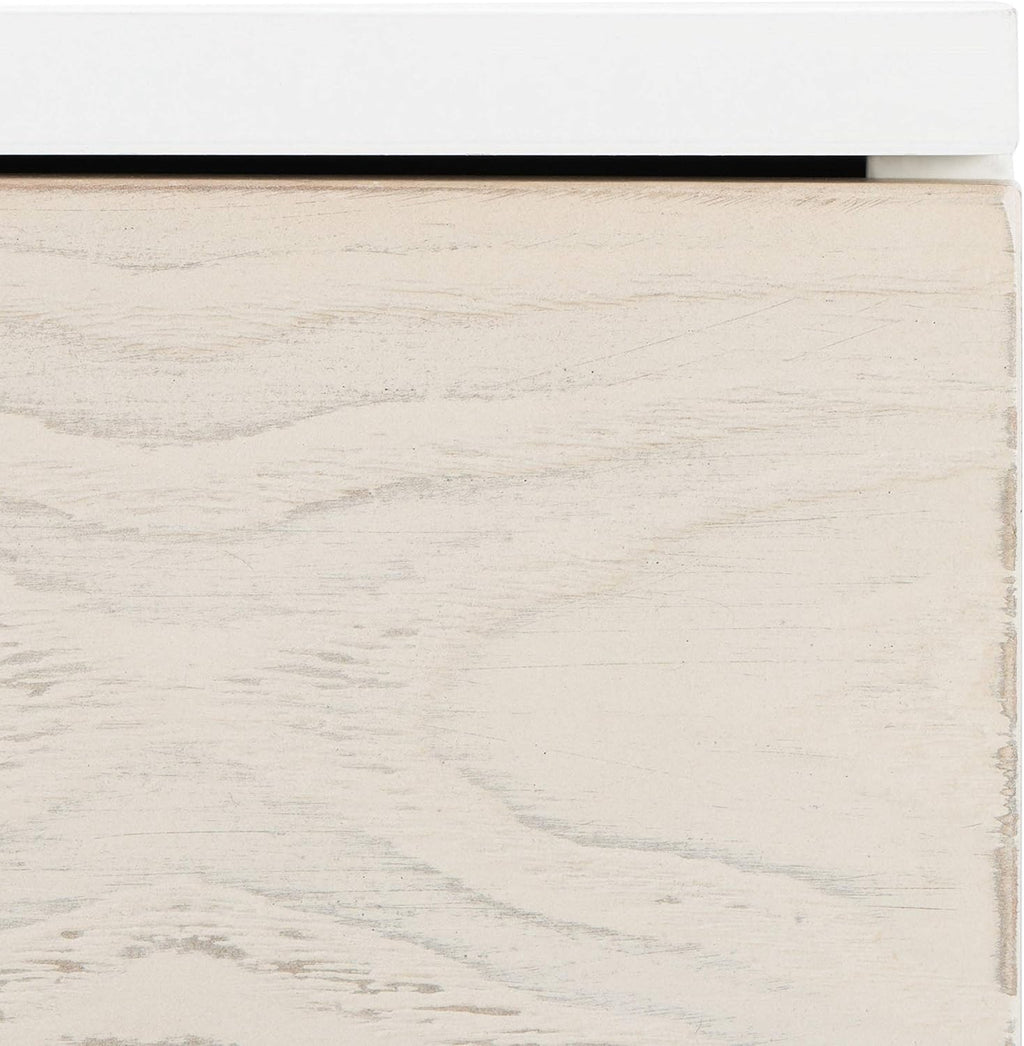 Safavieh Home Collection Genevieve White/White Washed 2-Drawer Nightstand