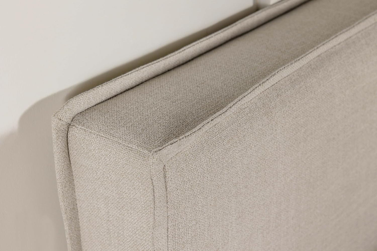 Coaster Home Furnishings - Izzy - Wood - Upholstered Panel Headboard with Flange Details, Foam Padding and Contemporary Style - Bedroom - Twin Size - Sand - 315985T