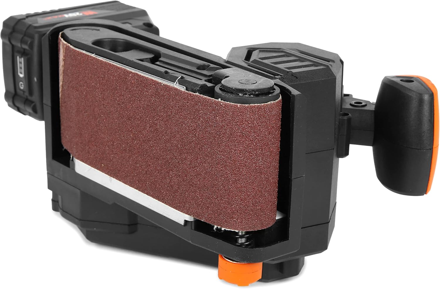 WEN 20418 20V Max Cordless Belt Sander, Variable Speed, Handheld and Portable with 4.0Ah Battery and Charger