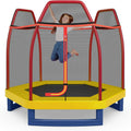 Giantex 7 Ft Trampoline for Kids, Heavy Duty Steel Frame Small Mini Toddler Trampoline, Great Gifts for Boys Girls, Outdoor Indoor Kids Trampoline with Net, for Age 3-8
