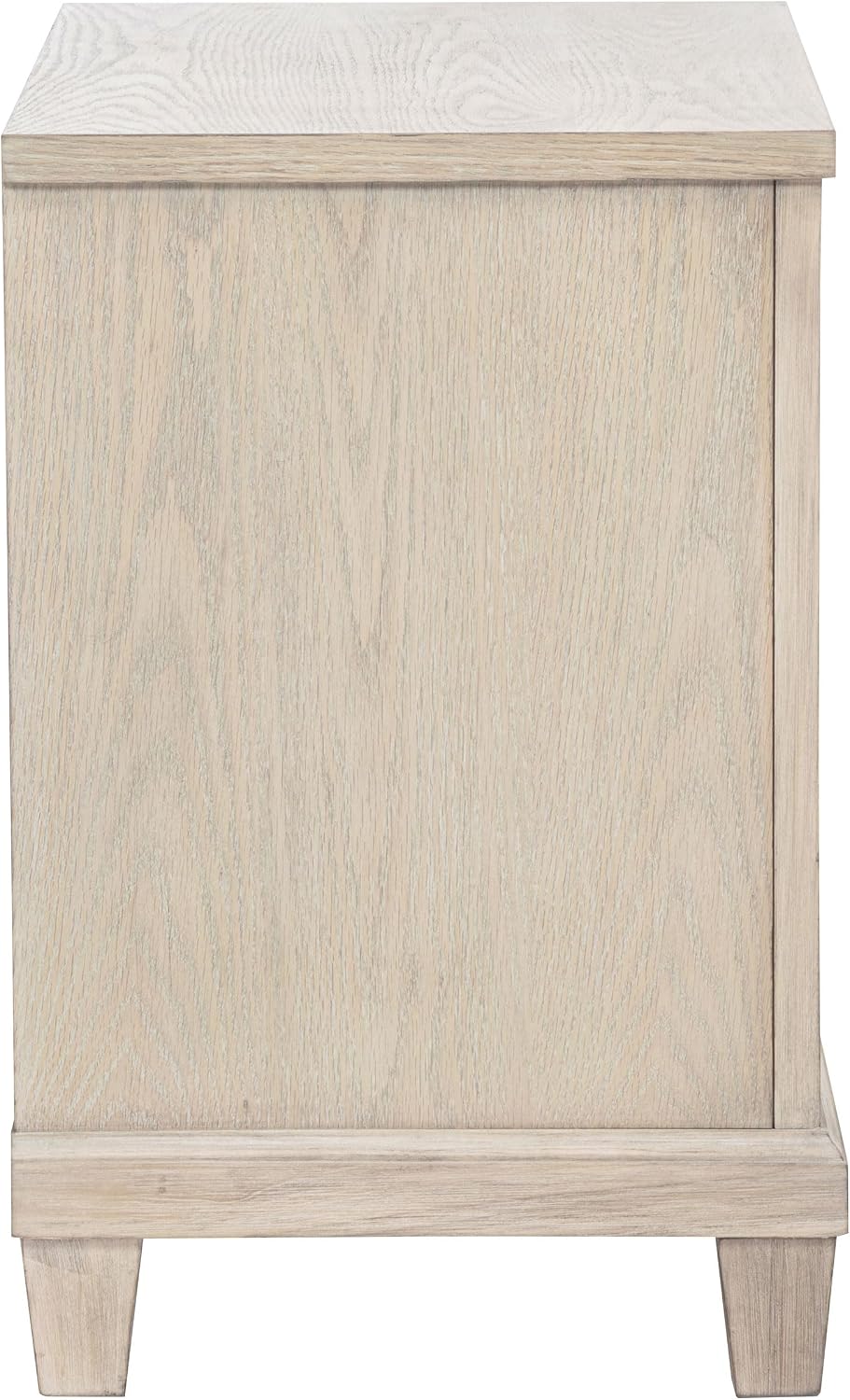 Coaster Home Furnishings - Pembroke - Wood - 2-Drawer Nightstand with Ring Pulls, Stepped Trim, Cable Access and Wood Grain Detail - Bedroom - Washed Oak - 215922