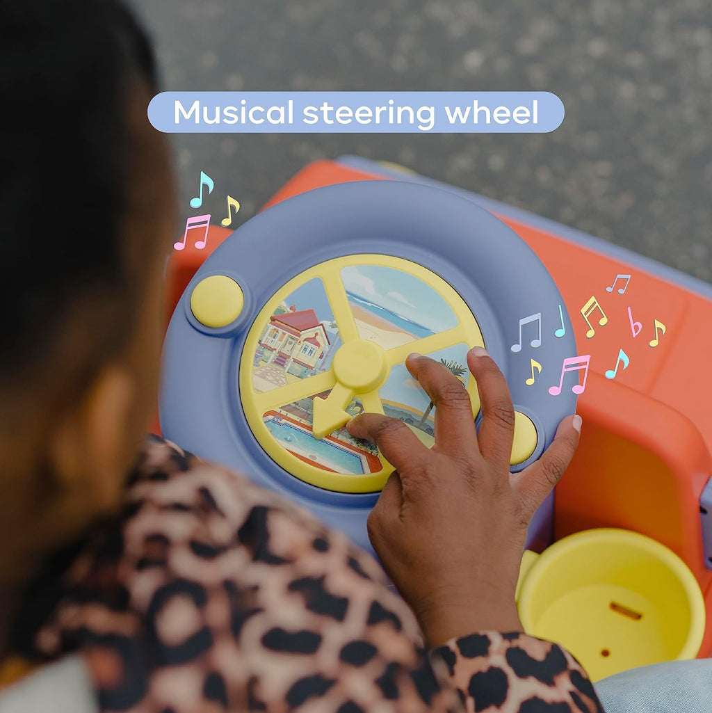 Bluey - Ride On Toy for Kids, LED Headlights, Music and Horn