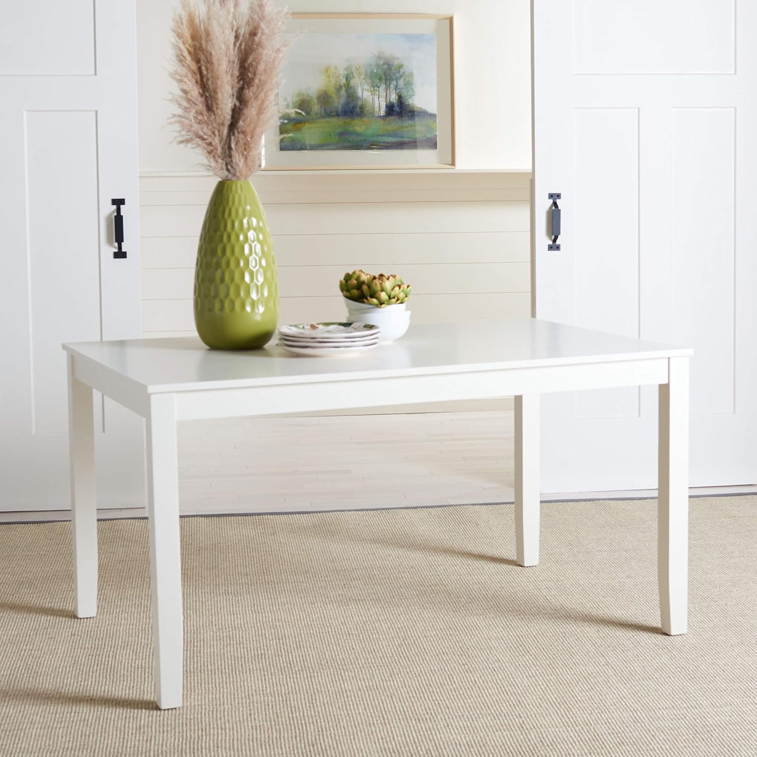 Safavieh Home Collection Silio White Rectangle Dining Table