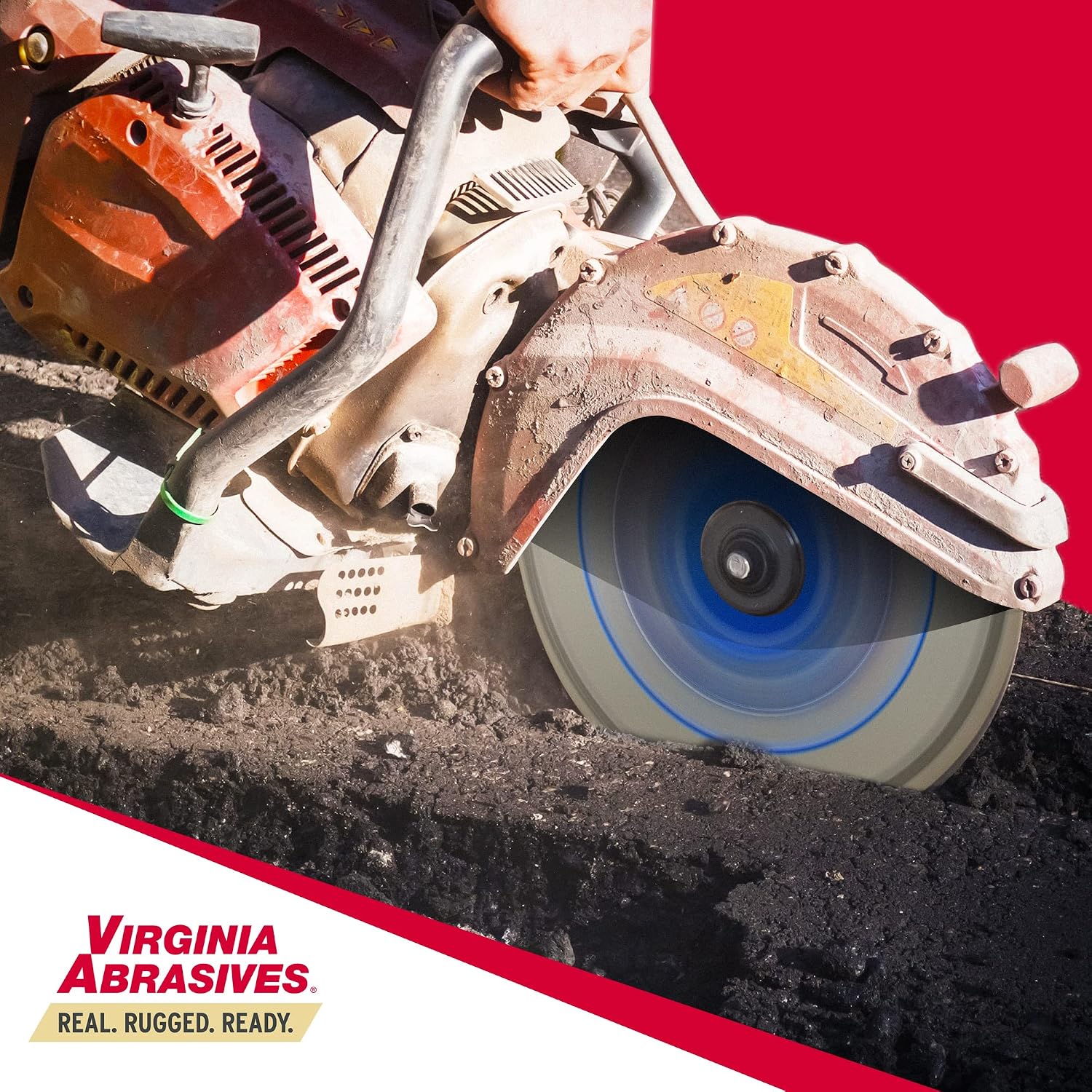 Virginia Abrasives 425-03078 - 14' Ultra-Value Asphalt Diamond Saw Blade - Wet/Dry Concrete Cutting Tool with 7mm Laser-Welded Segments - High Precision for High Speed/Walk Behind Saws -1pc