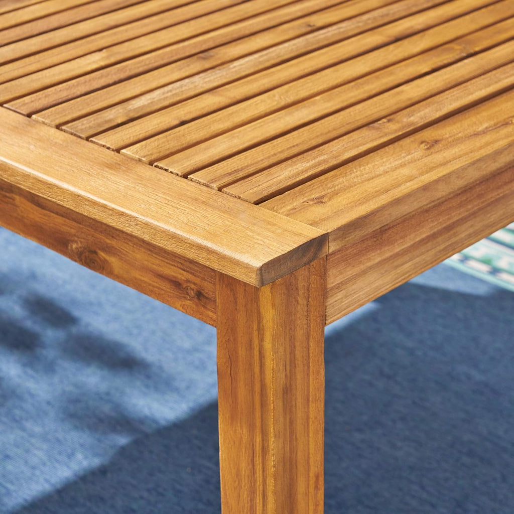 Christopher Knight Home Eric Outdoor Expandable Acacia Wood Dining Table, Natural Finish