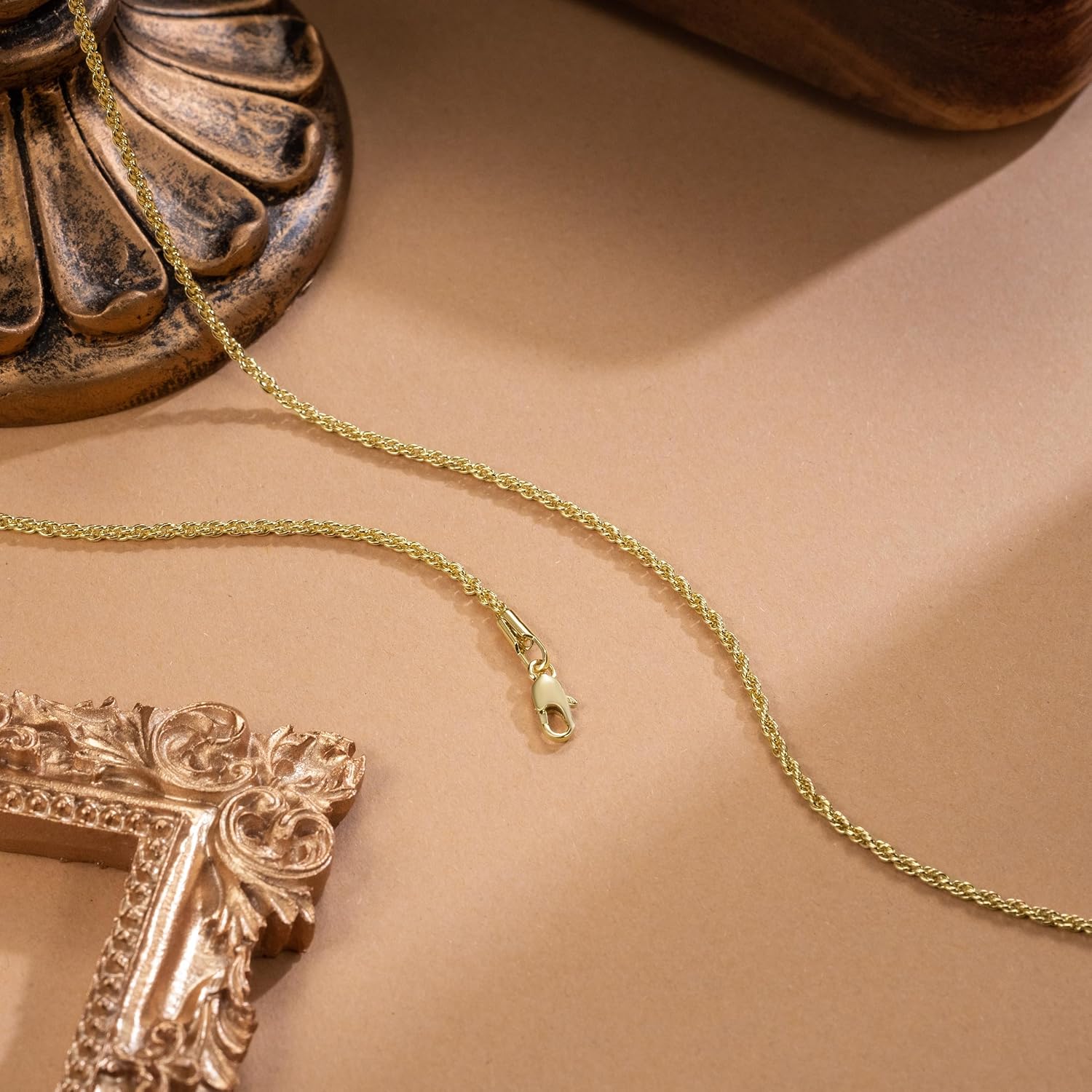 14K Gold Necklaces for Women 14K Gold Chain for Women Chain Necklace for Men Timeless yet Classic Rope Chains Design Chains for Womens Necklace 16/18/20/22/24/26in