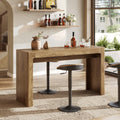 LITTLE TREE 63' Long Bar Table, Counter Height Pub Dining Table for 4-6, Modern Home Bar Unit, Rectangular High Top Table for Kitchen, Dining Room, Bistro, Balcony