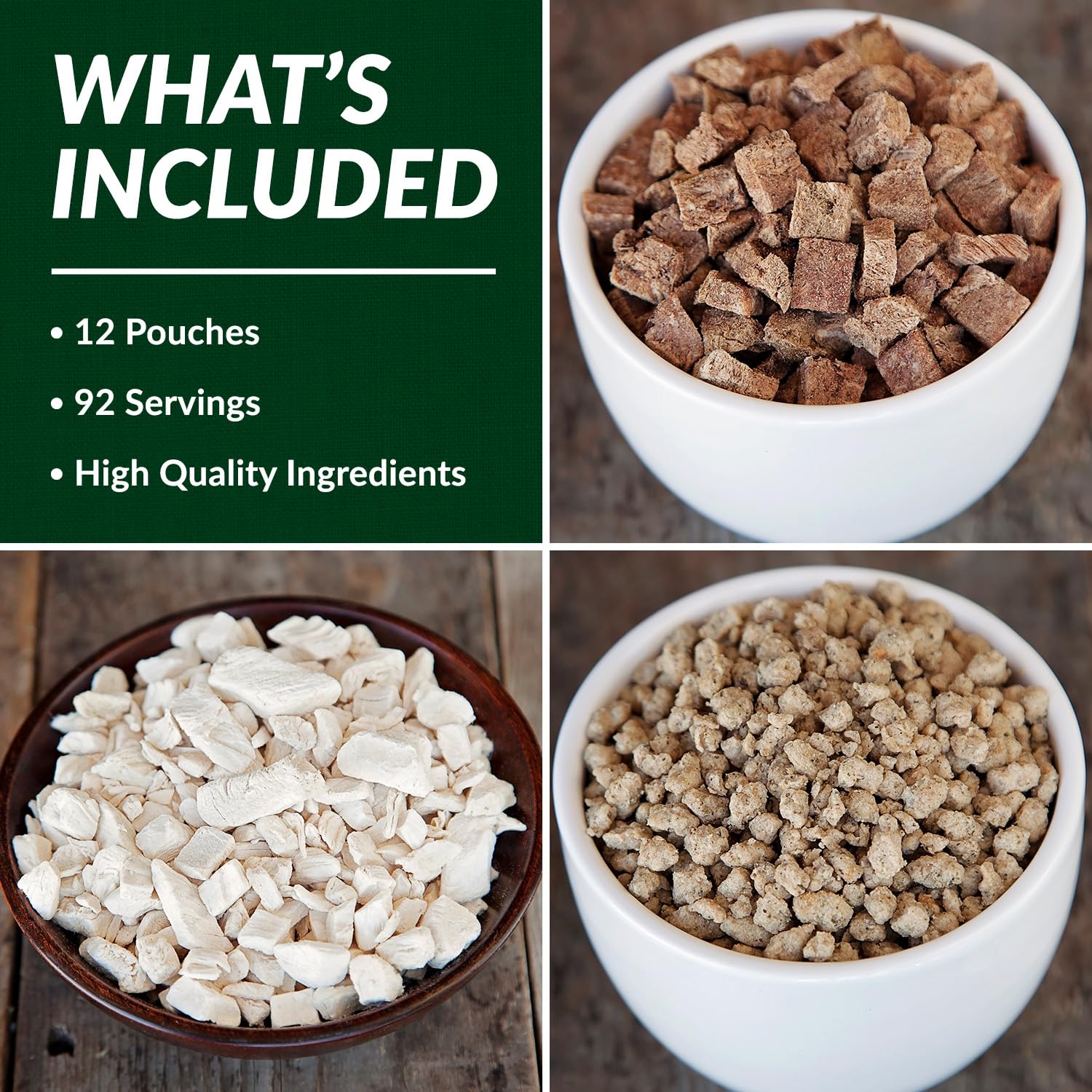 Valley Food Storage 92 Serving Freeze Dried Meat Bucket | Premium Emergency Food Supply with 1,352g Protein | Survival Food, 25 Year Shelf Life | Backpacking Meals, Prepper Supplies & Off-Grid Living