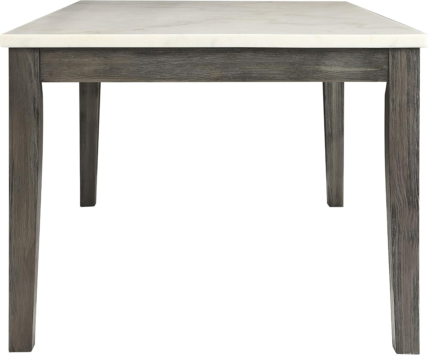ACME FURNITURE Merel Dining Table - - White Marble & Gray Oak