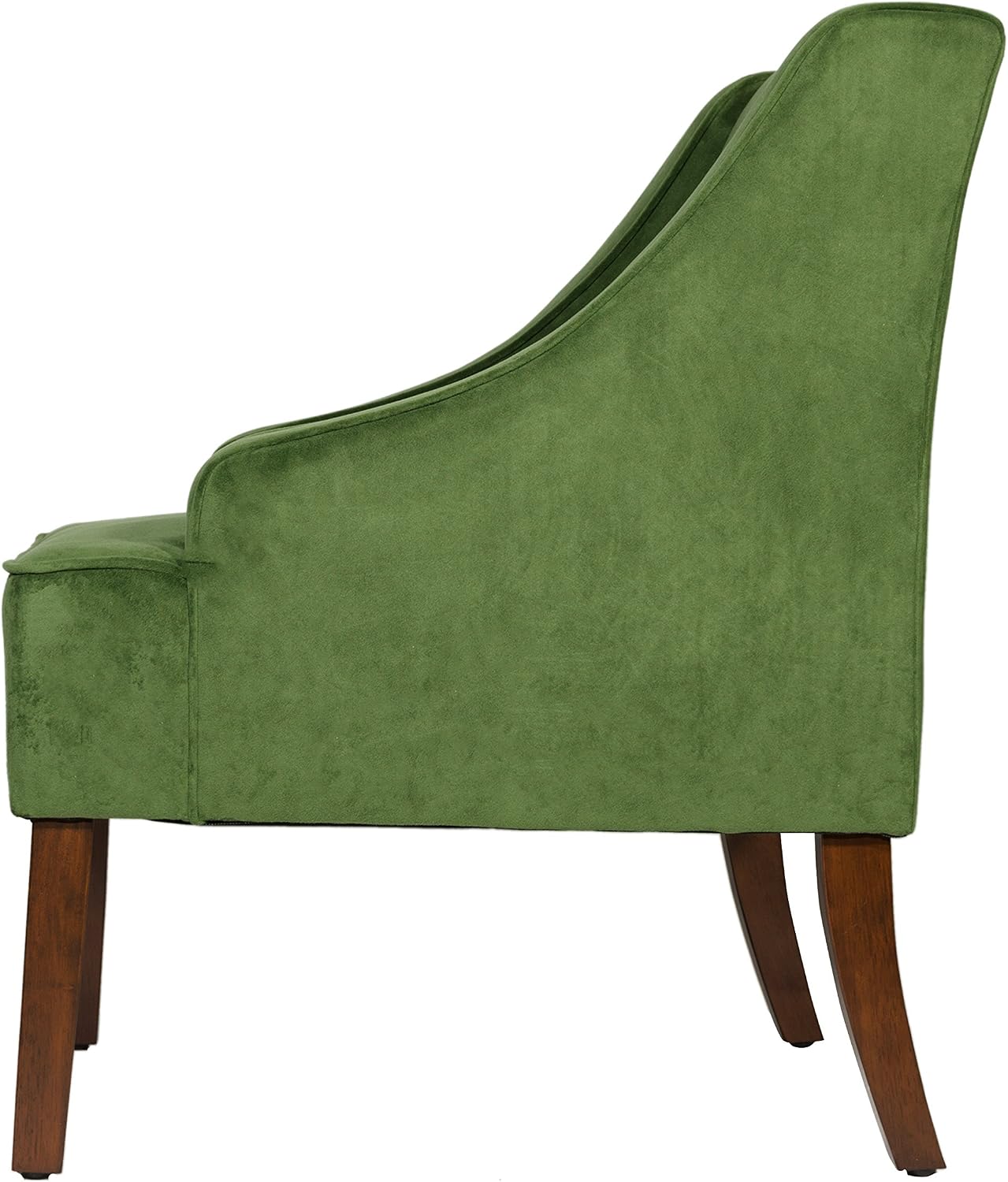 HomePop Classic Swoop Arm Accent Chair - Dark Green