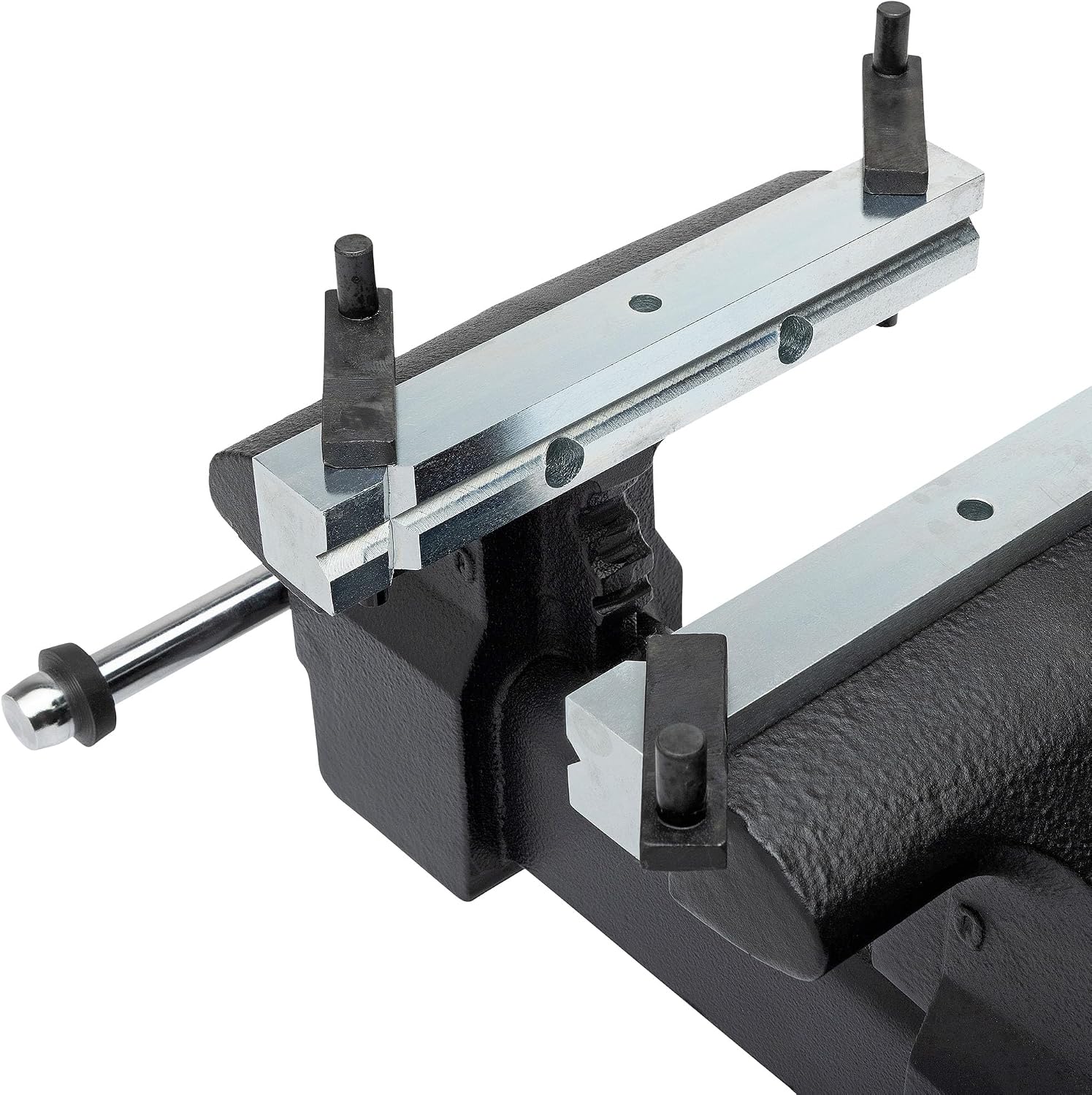 Yost MV-7 Multipurpose 7' Wide Jaw Homeowners Bench Vise | Industrial & Workshop-Grade Work Table Mechanic Tools for Wood Working, Metal Works, & DIY Projects | 360° Swivel Base | Includes 4 Jaw Dogs