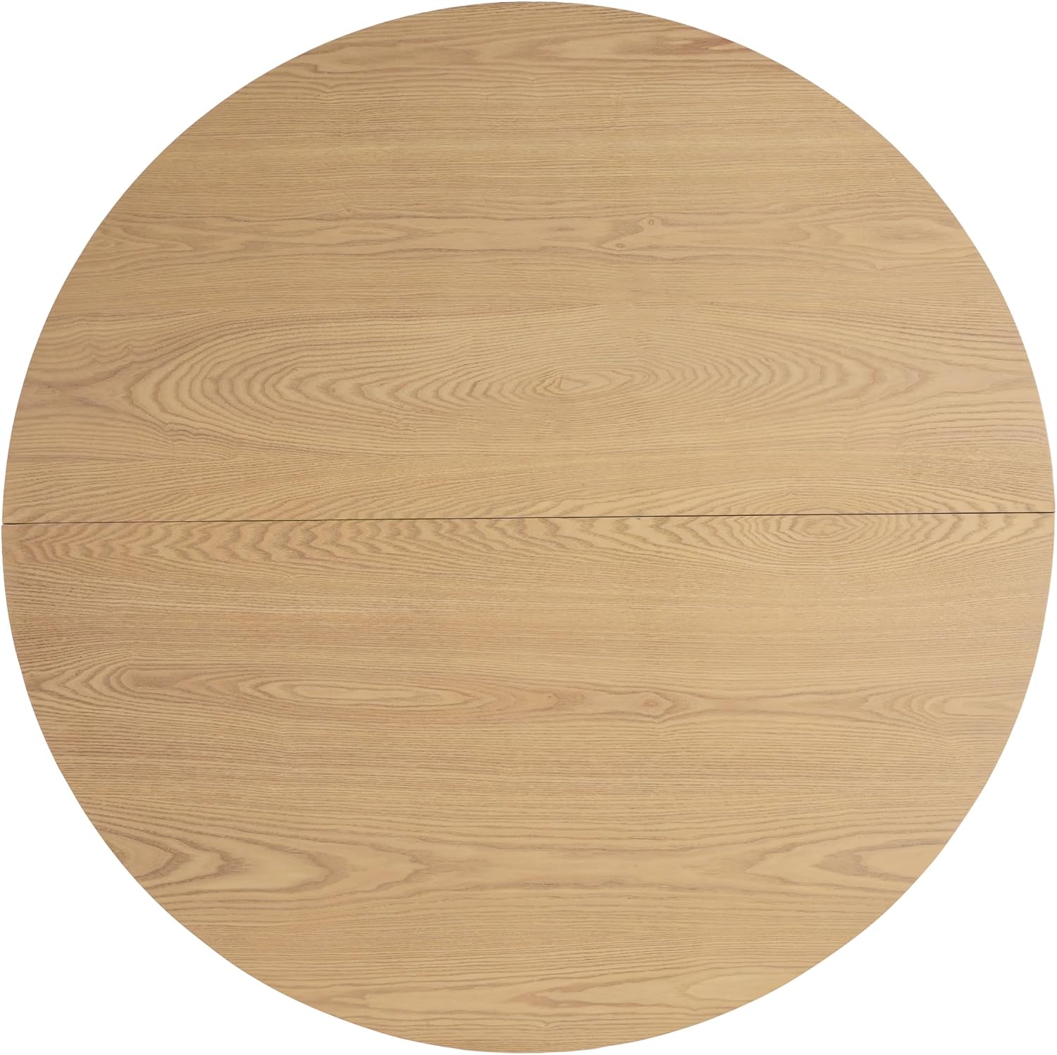 Christopher Knight Home Zeka Wooden Round Dining Table Set for 4, 5 Piece Dining Set, Dining Room Table Set for 4, Kitchen Table with Cross Leg and Upholstered Chairs, Natural + Beige