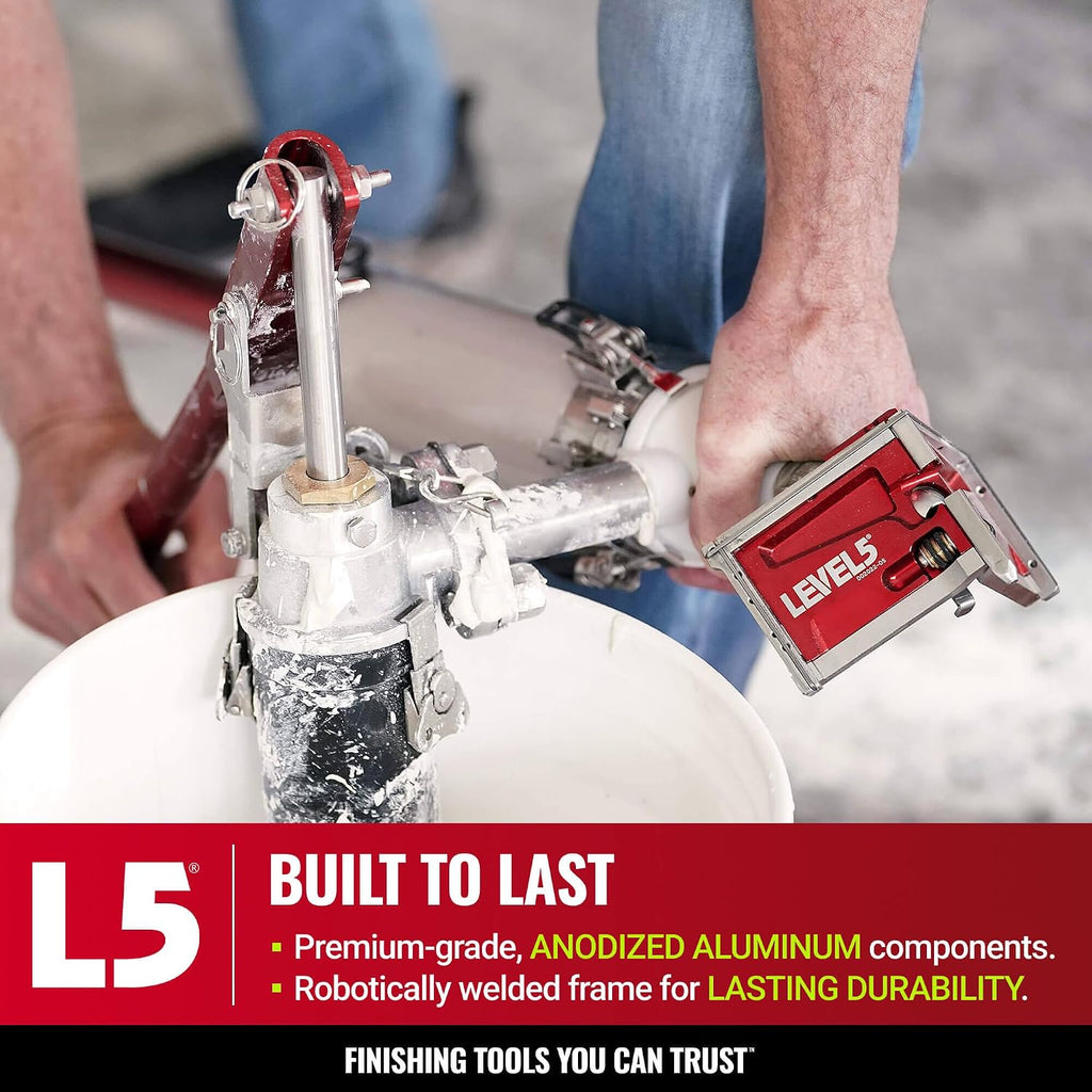 LEVEL5 3 Inch Corner Finisher/Angle Head | Professionally Finish Corner Joints | For Drywall Sheetrock Gyprock and Wallboard | High-Grade Steel and Aluminum Parts | 4-733