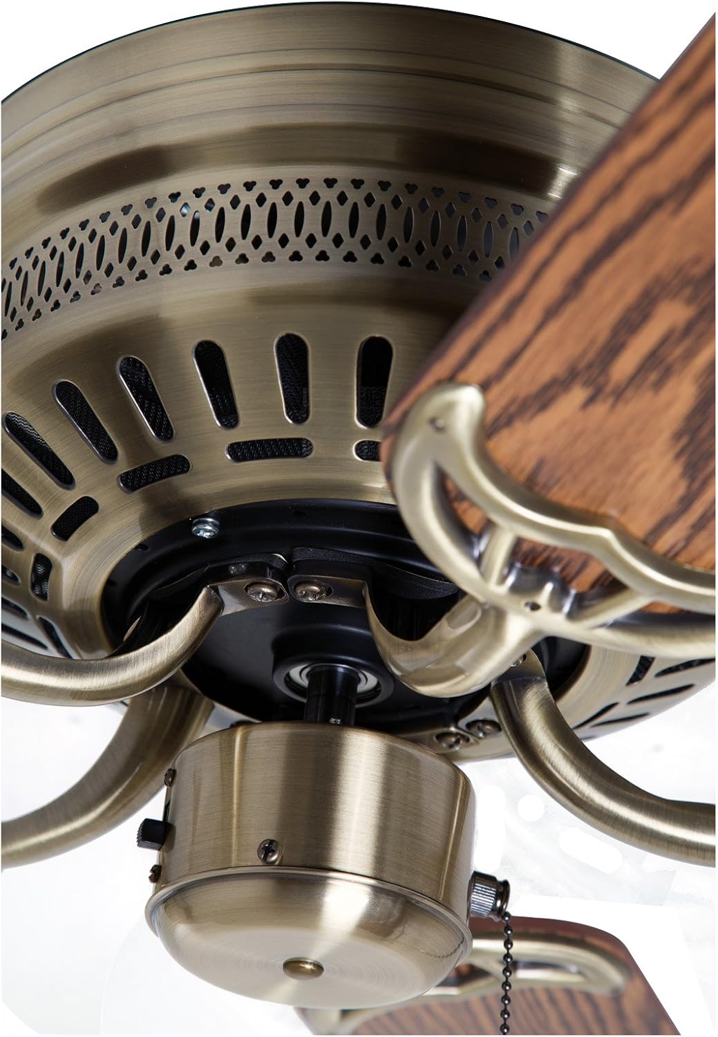 Boston Harbor 555706 CF-78049L Hugger Ceiling Fan 3 Light, Brown