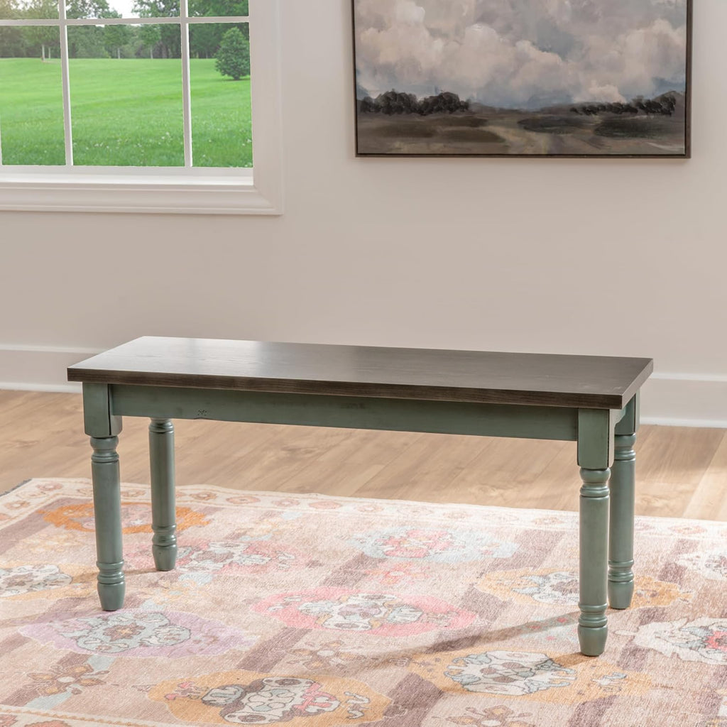 Powell Furniture Willow Dining Bench, Multicolor, 40'W x 14.02'D x 18.31'H