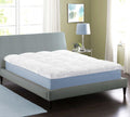 Superior Mattress Topper, Down Alternative, 2 Inch Deep Sized Bed Pillow Top, Comfort Pad, Fluffy Mattress-Topper Protector, Plush Cooling Extra Soft, Hotel Quality, California King, White