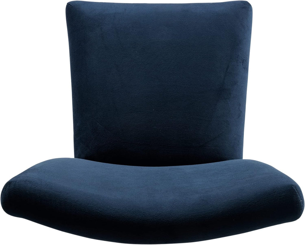 HomePop Parsons Classic Upholstered Accent Dining Chair, Set of 2, Navy Velvet