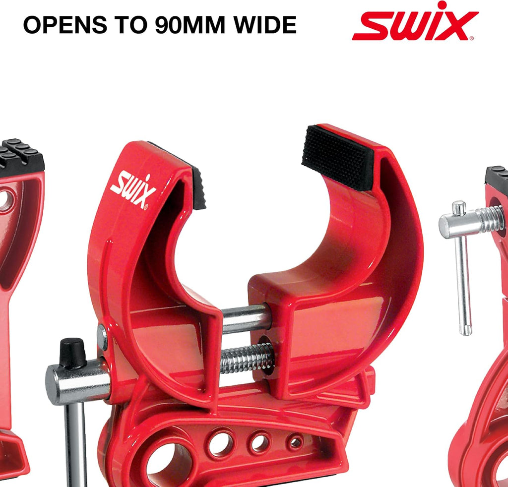 SWIX T149-50 Ski Vise With 50mm Wide Jaws | Durable Adjustable Clamps For Waxing And Tuning Alpine & Downhill Skis