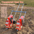 Hand-Push Doble Roller Seeder,Multi-Function Manual Seeder Handheld Seeding Machine - Precision Planter Dispenser for Garden & Agricultural Seeds,8 Mouths (7 Mouths