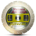 Virginia Abrasives 425-03074 - 1pc 14' Supreme Pro High Speed Diamond Blade - Concrete/Asphalt Cutter - Wet/Dry, Tough Grit, Asphalt Cutting - Evolutionary Design, 14' x .125'x1'/20mm-10mm Segments