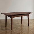 Furniture of America Nazaen Modern Solid Wood 63.9-inch Extendable Rectangular Dining Table with Pop-Up Mechanism, Self-Storing Leaf for Home Kitchen, Dinettes, Rich Walnut