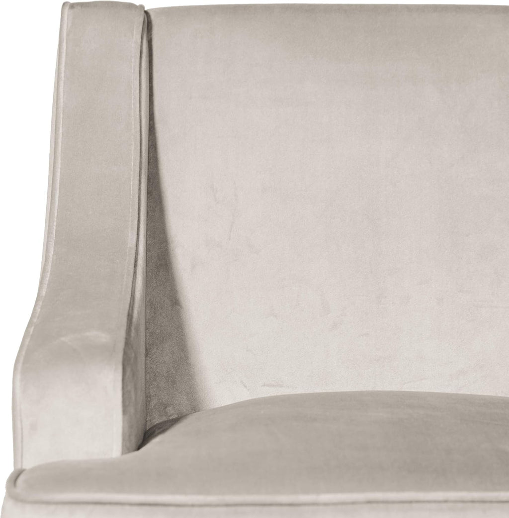 HomePop Classic Swoop Arm Accent Chair - Gray Velvet