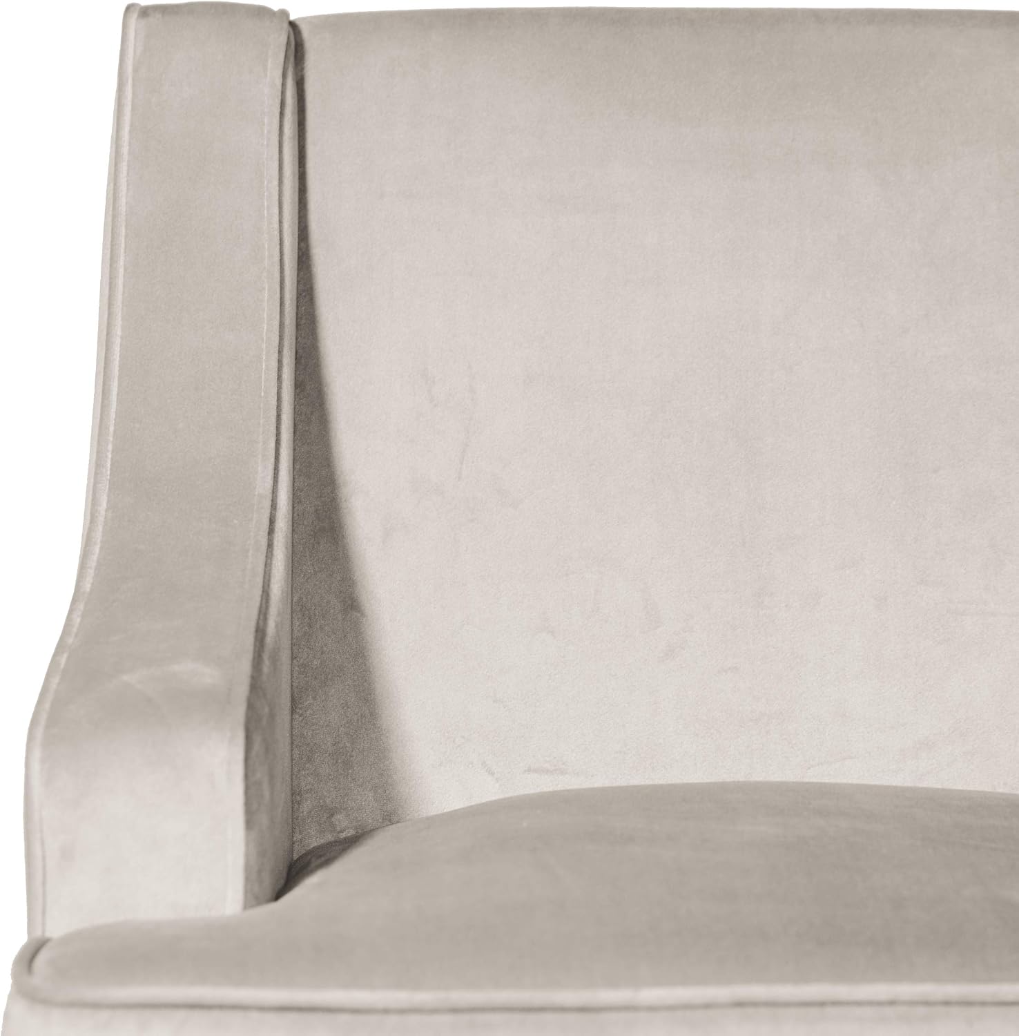 HomePop Classic Swoop Arm Accent Chair - Gray Velvet