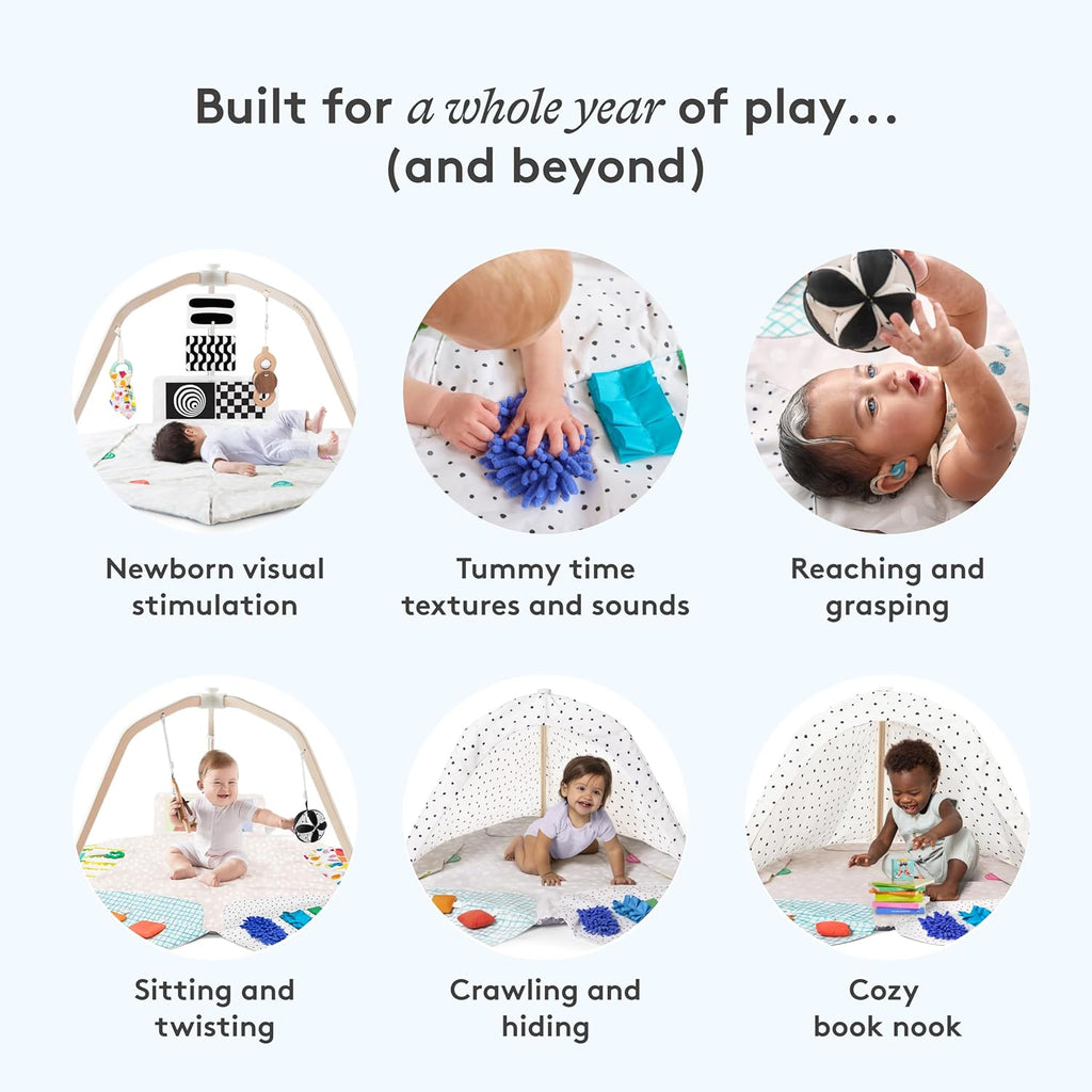 LOVEVERY | The Play Gym | Award Winning For Baby , Stage-Based Developmental Activity Gym & Play Mat for Baby to Toddler