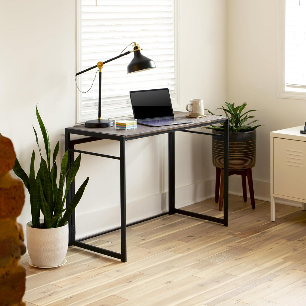 Flash Furniture Walker Rustic Home Office Folding Computer Desk - 40'