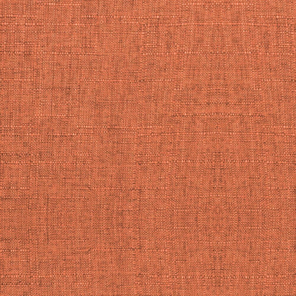 Armen Living Phoebe Mid Century Modern Accent Chair for Dining Table Kitchen Desk Vanity in Orange Fabric and Walnut Wood Finish