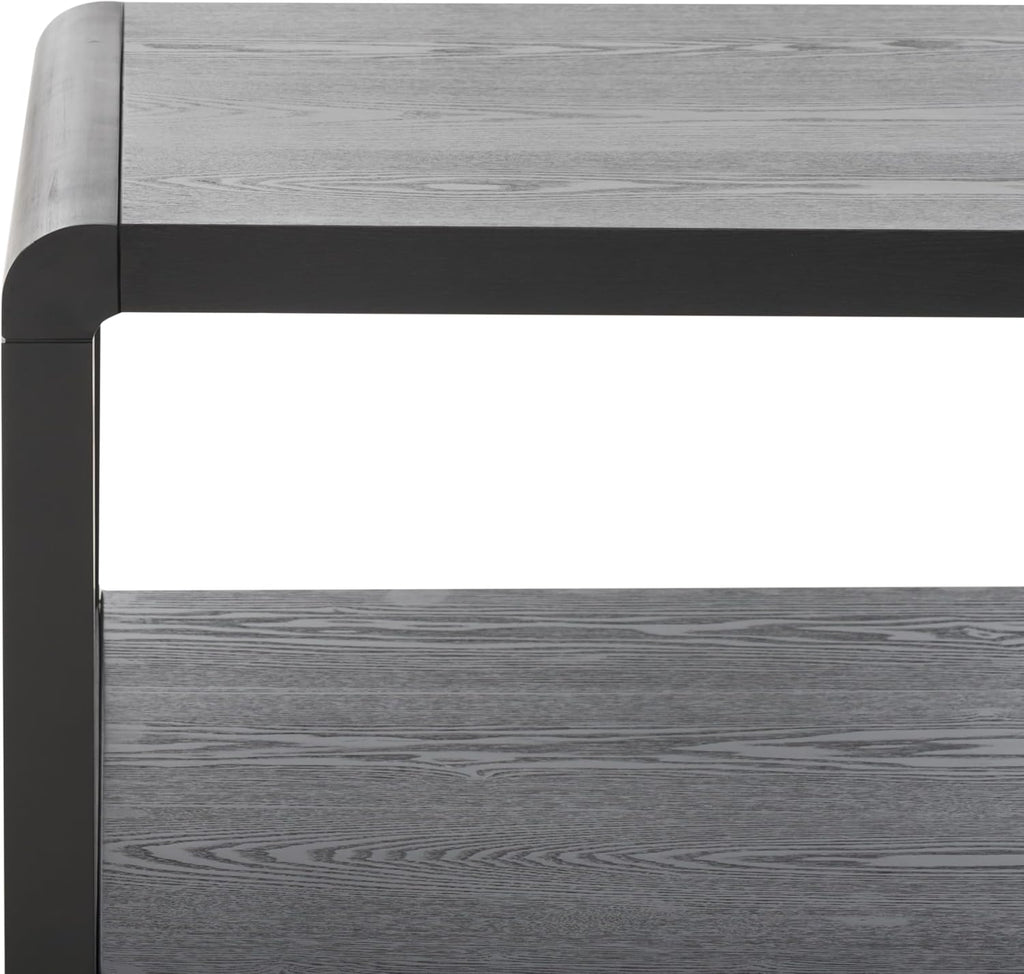 SAFAVIEH Home Collection – Omara Solid Wood Coffee Table with Lower Shelf, Modern Rectangular Living Room Table (COF2315C)