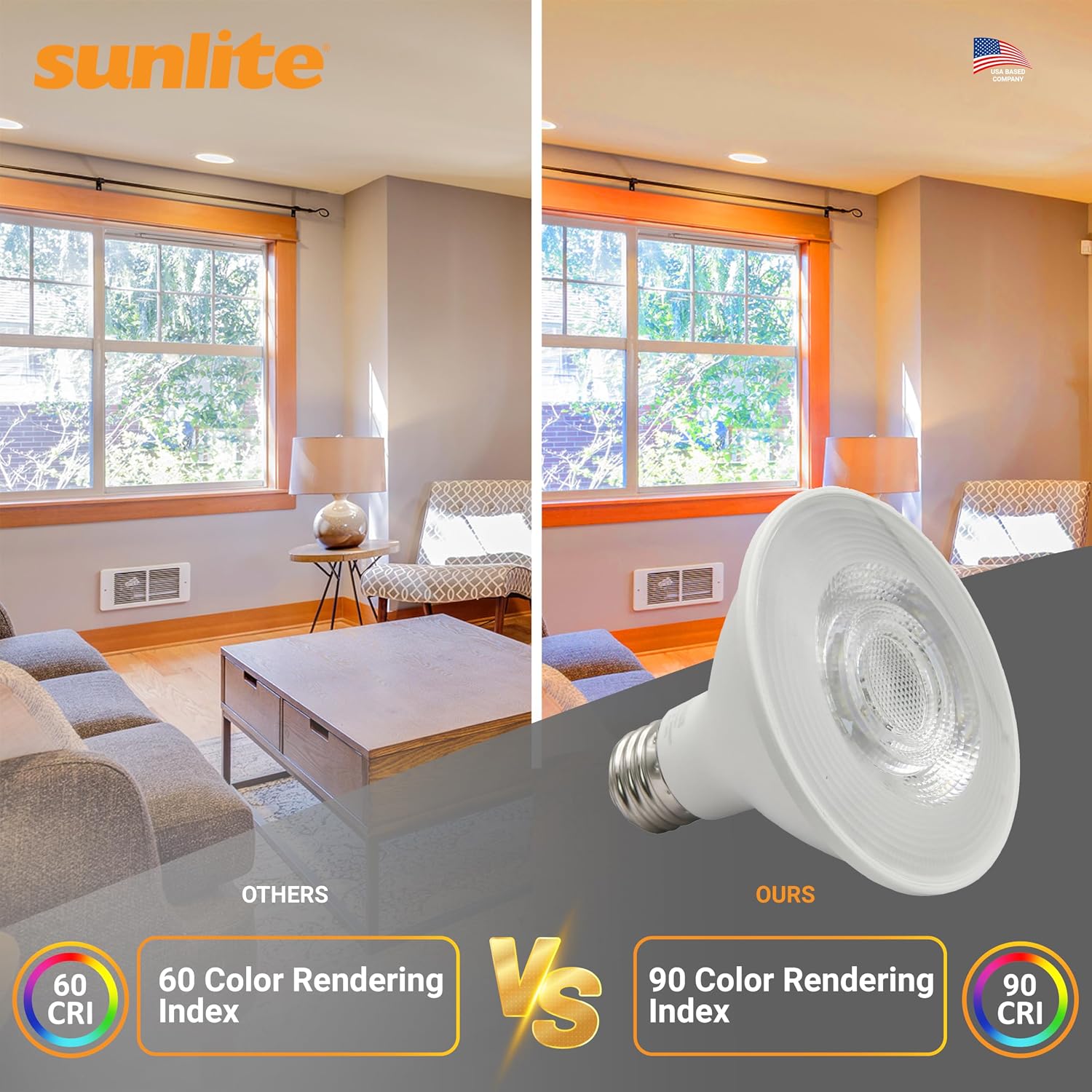Sunlite Reflector PAR30 LED Bulb, Spotlight, 9W (75W=), 750 Lmns, Medium E26 Base, 90 CRI, Dimmable, Decorative Track Lighting Use, ETL, Title-20 Compliant, Bulk, 24 Pack, 40K-Cool White