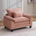 Oprisen Modular Sectional Sofa, Comfy Cloud Couch Sectional Sofa, Chenille Sofa Sleeper Deep Seat Sofa with Throw Pillows for Living Room (Pink, 53'- Single Seat)