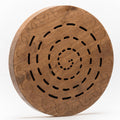 Water-Fall Disc — Wooden Ocean Drum, Swirl, 12' (30 cm) | Realistic Ocean Waves & Waterfall Sound for Meditation & Yoga | No Bag