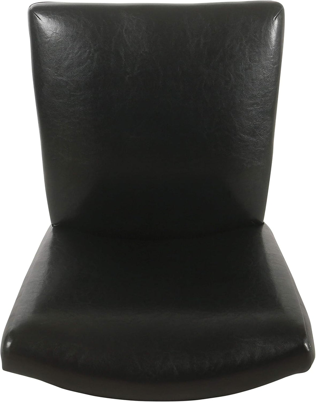 HomePop Parsons Upholstered Accent Dining Chair, Set of 2, Black Faux Leather