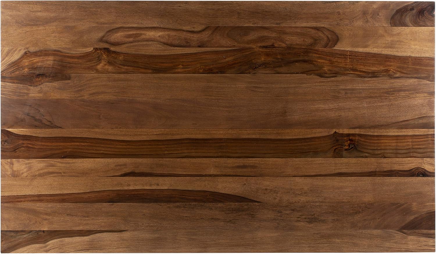 Safavieh Couture Home Captain Modern Walnut and Brass Hairpin Leg Dining Table