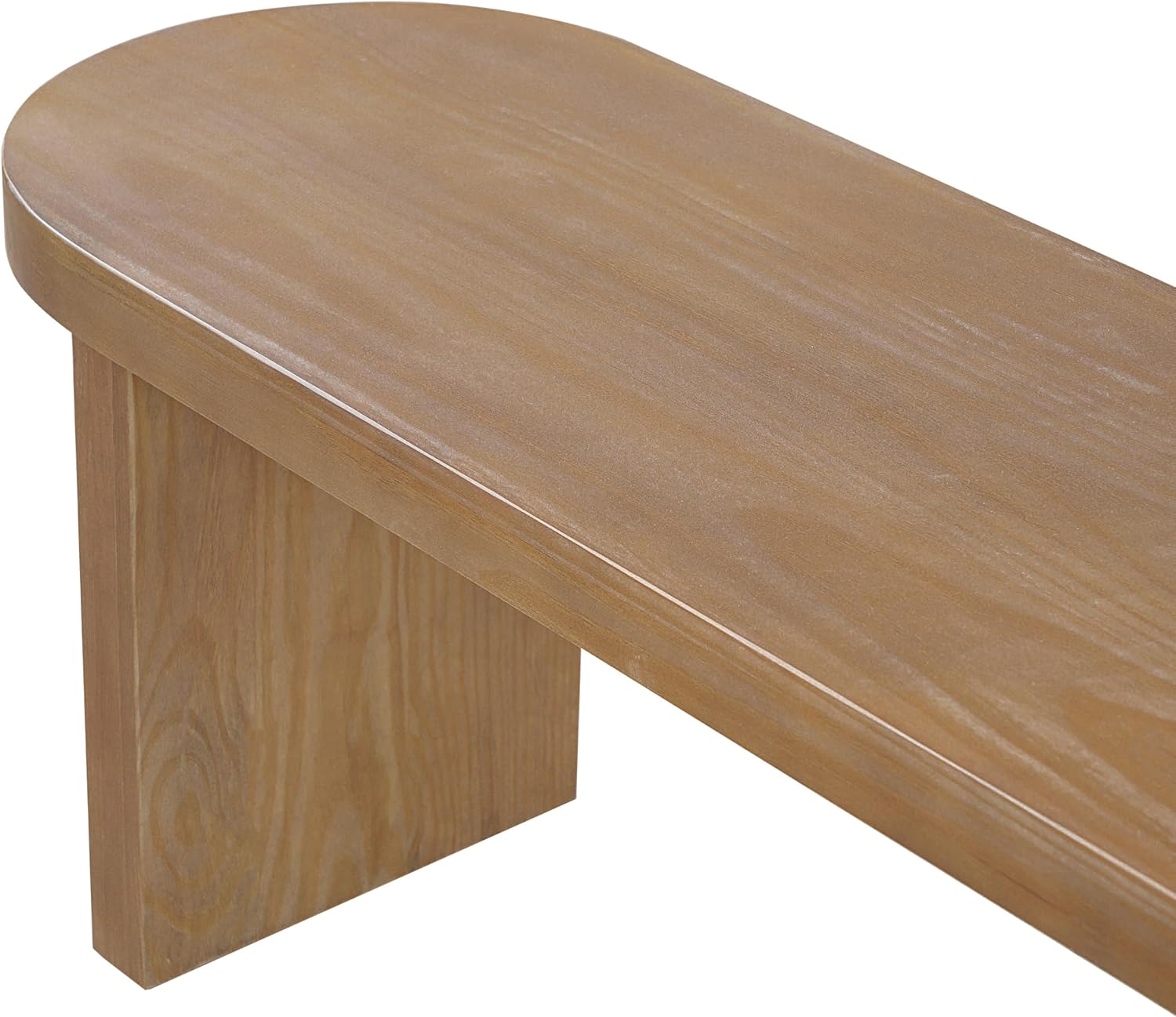 Christopher Knight Home Arford 62.8' Indoor Pine Dining Bench, Solid Wood Bench Seat for Dining Table, Modern Oval Dining Seat, Spacious Seating, Long Footstool for Living Room Dining Room, Pine Wood