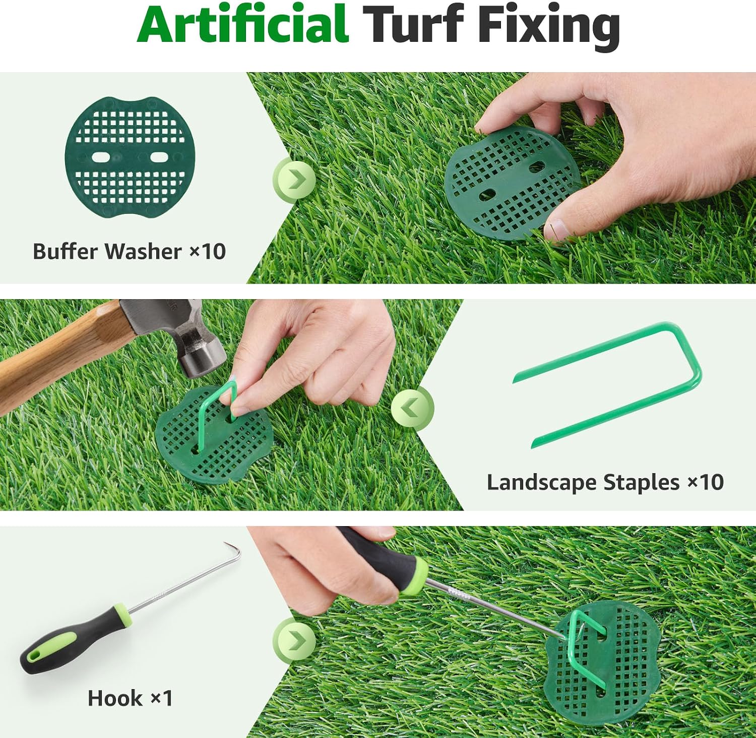 6x10FT Artificial Grass Pad Indoor Outdoor: Fake Grass Turf with Drainage Holes, Pet-Friendly Dog Grass Mat, Perfect for Garden Lawn Balcony Patio Backyard Wedding Christmas Decoration