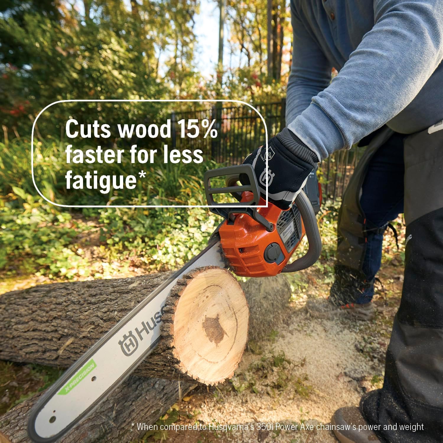 Husqvarna 435i Battery Chainsaw, 16-Inch Cordless Electric Chainsaw with 7.5 Ah Battery and Charger Included