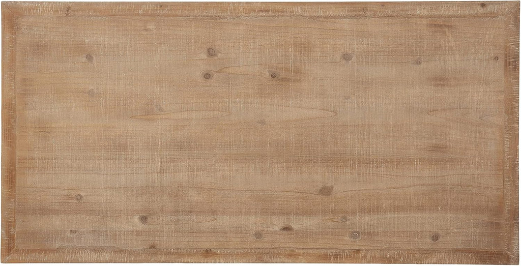Kate & Laurel Wyldwood Farmhouse Wood Desk, 46x24x30, Brown/White