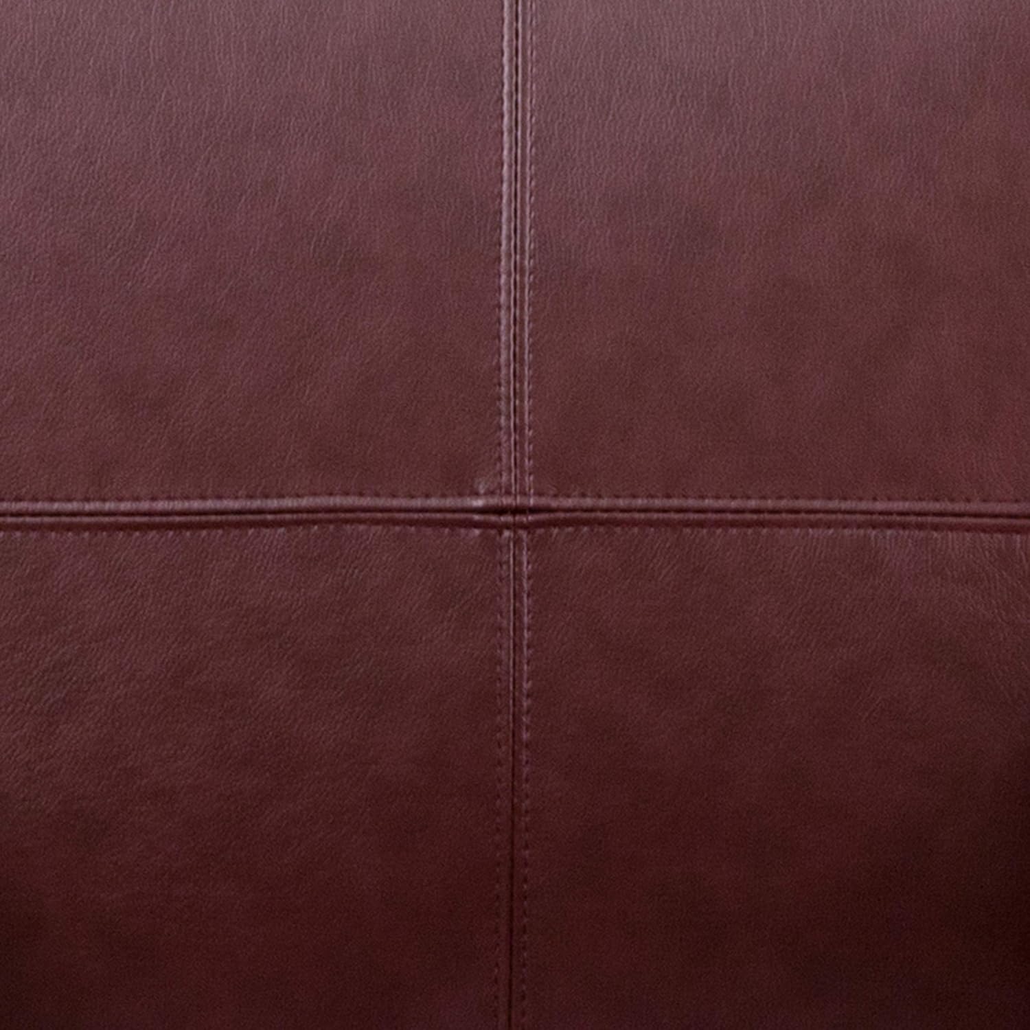 Flash Furniture Taylor Burgundy LeatherSoft Executive Side Reception Chair with Mahogany Legs