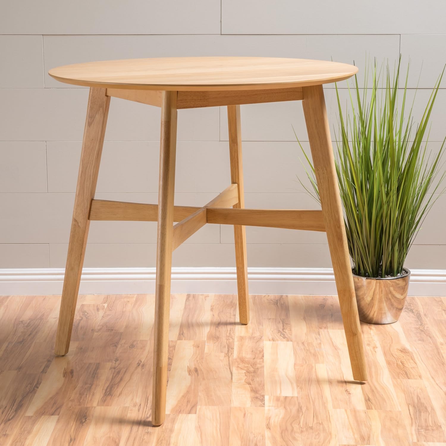 Christopher Knight Home Gavin Wood Counter Height Table, Natural Oak Finish