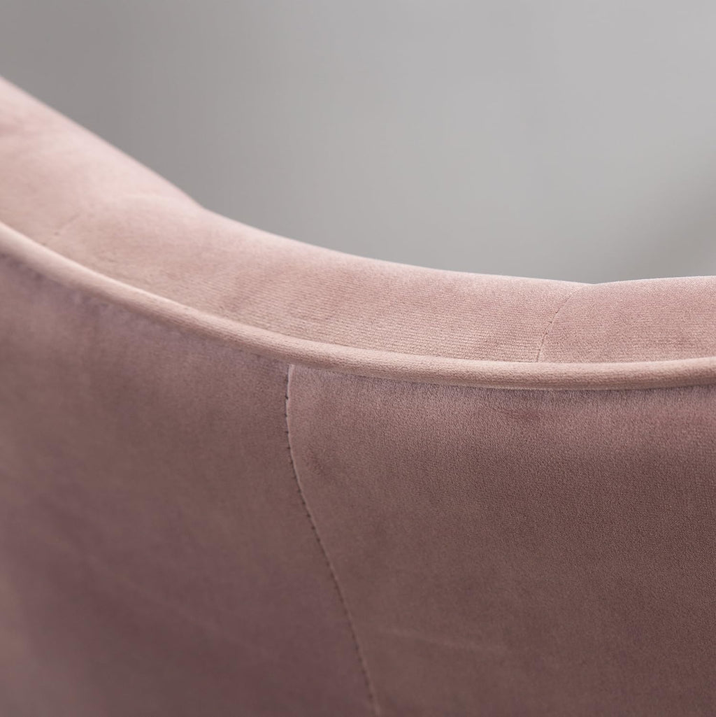 Roundhill Furniture Doarnin Contemporary Silky Velvet Tufted Button Back Accent Chair, Mauve