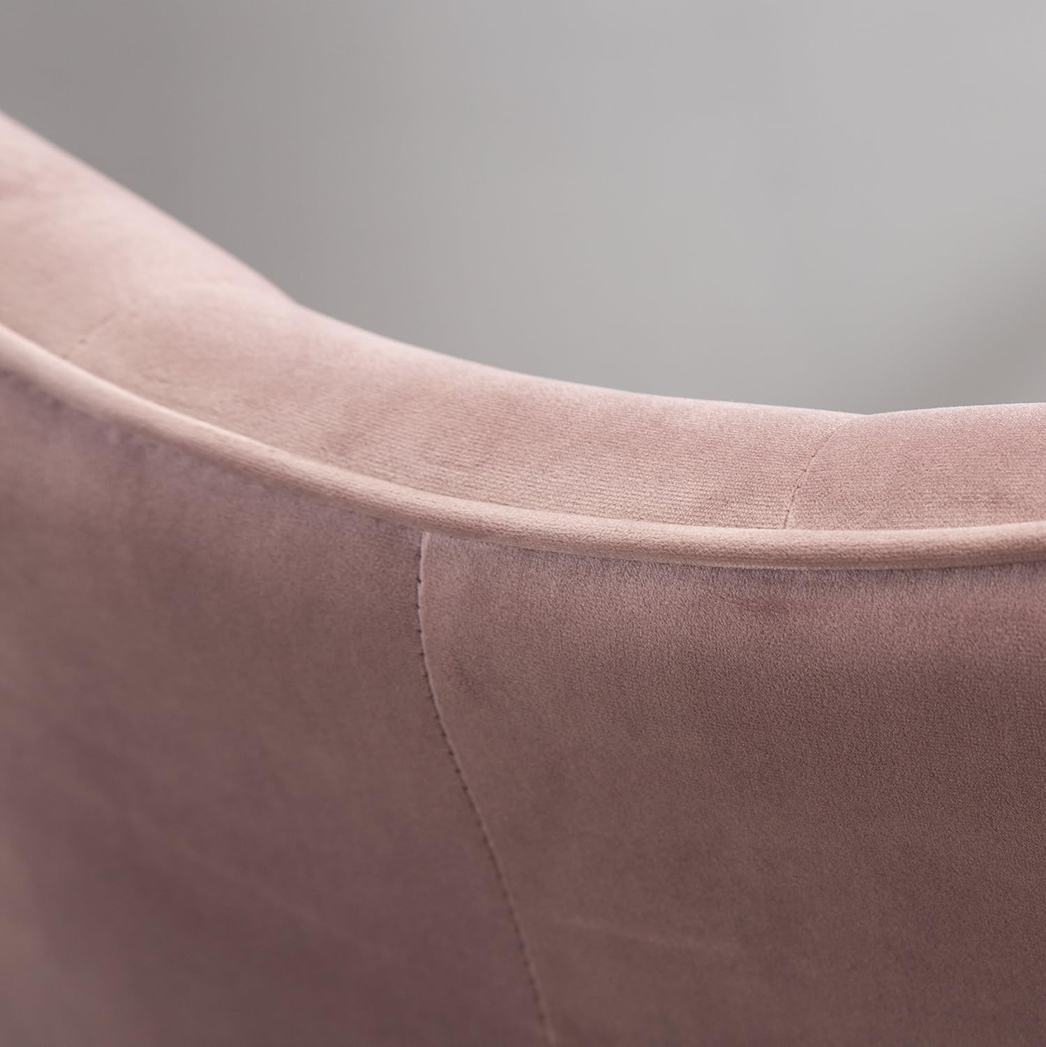 Roundhill Furniture Doarnin Contemporary Silky Velvet Tufted Button Back Accent Chair, Mauve